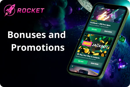 Bonuses and Promotions Rocket Riches