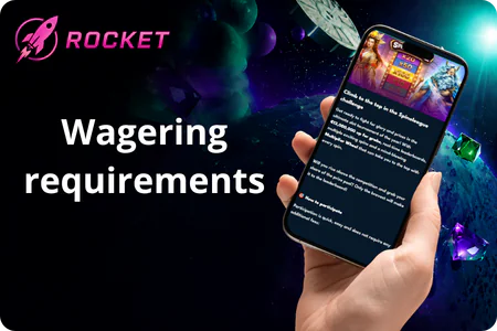Wagering requirements Rocket Riches